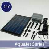 Solar Water Fountain Pump with Battery Backup 24V AquaJet Pro Kit