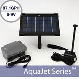 Solar Water Fountain Pump with Battery Backup 9V AquaJet Pro Kit