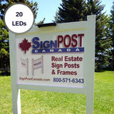 SunPal 20LED Solar Real Estate Sign Light