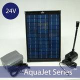 Solar Water Fountain Pump with Battery Backup 24V AquaJet Pro Kit